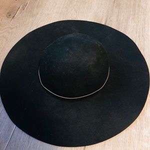 H&M Black Felt Floppy Hat